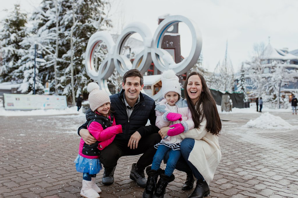 Portrait at the Whistler Olympic Plaza